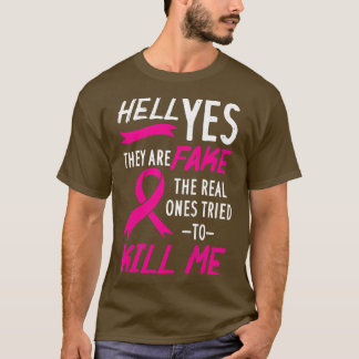 Womens Hell Yes They Are Fake The Real Ones Tried  Tシャツ
