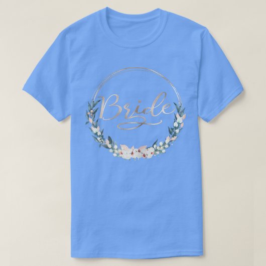 Womens Hen Party Team Bride Flower Wreath  Tシャツ (デザイン正面)