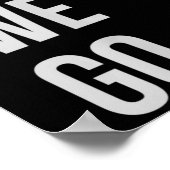Women's Here We Go Xl ヘザーブルー ポスター (角)