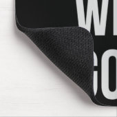 Womens Here We Go Xl Heather Blue マウスパッド (コーナー)