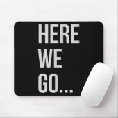 Womens Here We Go Xl Heather Blue マウスパッド (マウス)