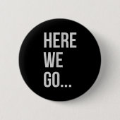 Womens Here We Go Xl Heather Blue  缶バッジ (正面)