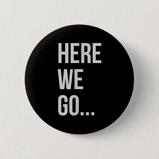 Womens Here We Go Xl Heather Blue  缶バッジ (正面)