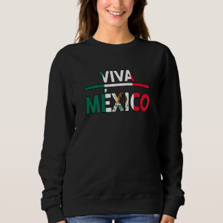 Womens Hispanic Heritage Month Viva Mexico Mexican スウェットシャツ
