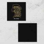 Women's History Month Eco-Feminist Sustain Future スクエア名刺 (正面/裏面)