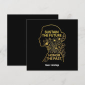 Women's History Month Eco-Feminist Sustain Future 招待状 (正面/裏面)