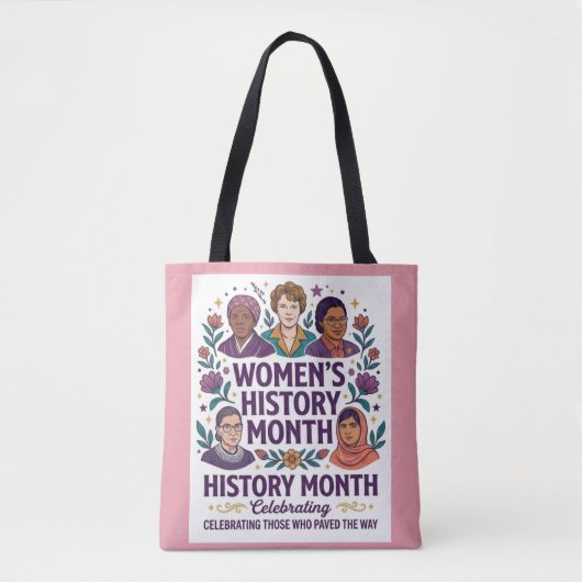 Women's History Month Tribute Tote Bag トートバッグ (正面)