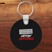Womens Hittin Switches Funny Network Admin Tech Hu キーホルダー (正面)