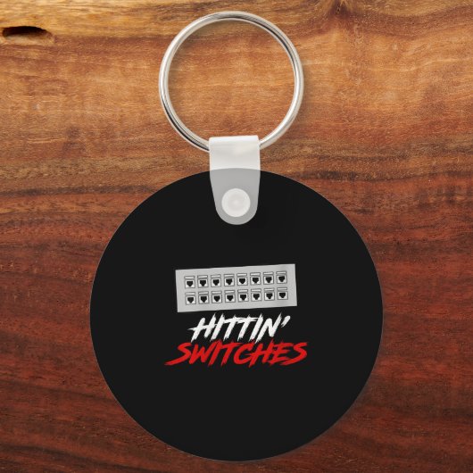 Womens Hittin Switches Funny Network Admin Tech Hu キーホルダー (正面)