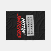 Womens Hittin Switches Funny Network Admin Tech Hu フリースブランケット (正面(横))