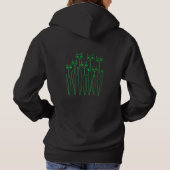 Women's Hoodie (Black- Hand-drawn Cats) パーカ (裏面)