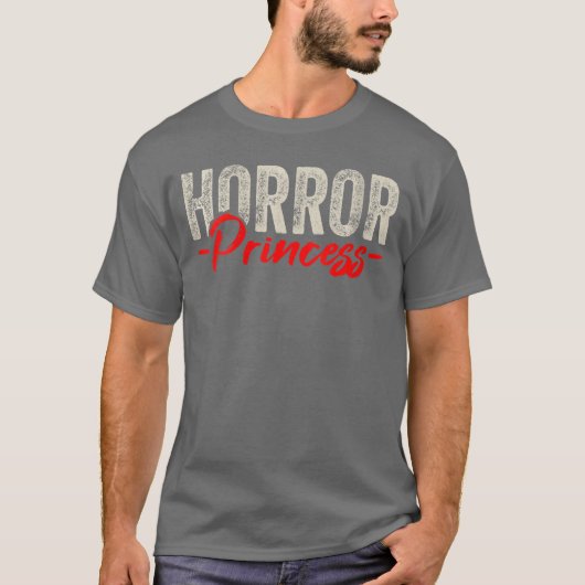 Womens Horror Movies Films Series Princess Queen V Tシャツ (正面)