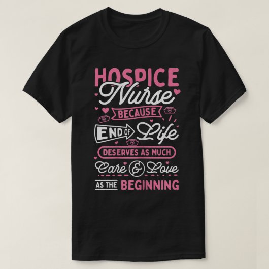 Womens Hospice Nurse T-Shirt Tシャツ (デザイン正面)