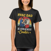 Womens Hvac Dad But Cooler Mens Funny Hvac Technic Tシャツ (正面)