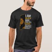 Womens I Am Black Man Powerful Leader Black King A Tシャツ (正面)