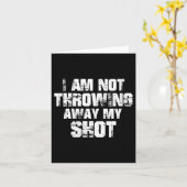 Womens I Am Not Throwing Away My Sho Motivational  カード (黄色い花)