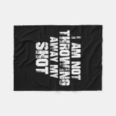 Womens I Am Not Throwing Away My Sho Motivational  フリースブランケット (正面(横))