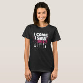 Womens I Came I Saw I Contoured Makeup Artist Lips Tシャツ (正面フル)