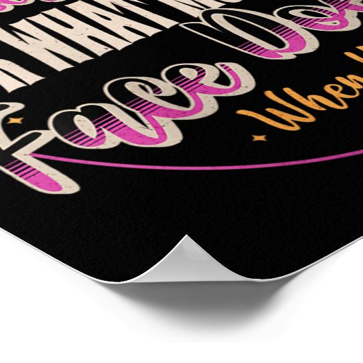 Womens I Can't Be Held Resnsible What My Face Does ポスター (角)