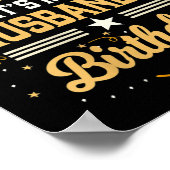 Womens I Can't Keep Calm It's My Husband Birthday  ポスター (角)