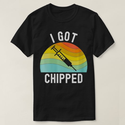 Womens I Chipped Vaccine 得 Pro Vaccinationおもしろい(欠薬 Tシャツ (デザイン正面)