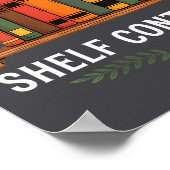 Womens I Have No Shelf Control Funny Book Lover Re ポスター (角)