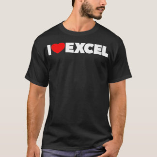 Womens I LoveハートExcel VNeck Tシャツ