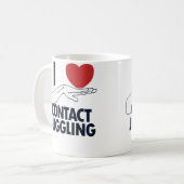 Womens I Love Contact Juggling Ball Professional C コーヒーマグカップ (正面左)