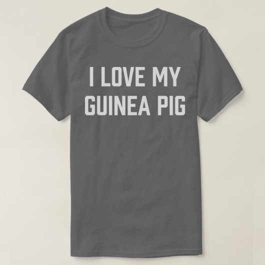 Womens I Love My Guinea Pig Tシャツ (デザイン正面)