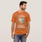 Womens I Wear Teal For My Friend Ovarian Support S Tシャツ (正面フル)