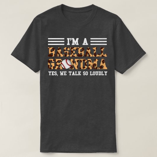 Womens I'm a baseball grandma yes American Footbal Tシャツ (デザイン正面)