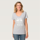Womens I'm A Mom Grandma And A Veteran Nothing Tシャツ (正面フル)
