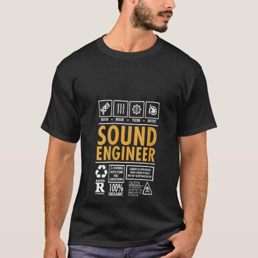 Womens I'm A Sound Engineer Funny Sound Audio Guy  Tシャツ (正面)