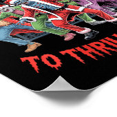 Womens I'm Just Here To Thriller Dance Zombie Chri ポスター (角)