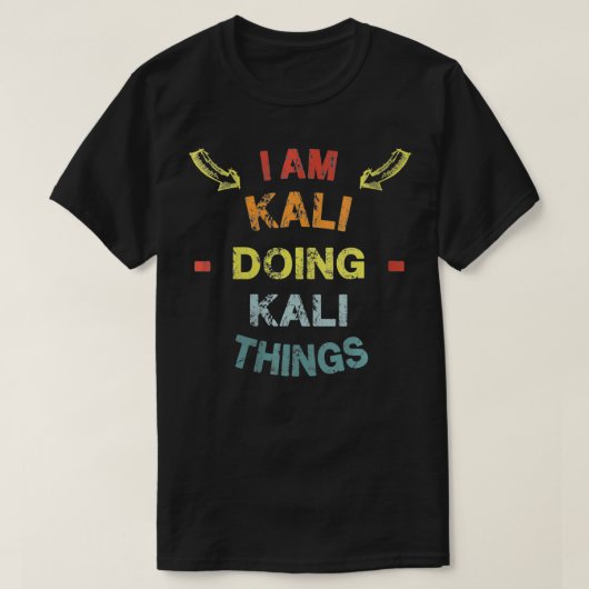 Womens I'm Kali Doing Kali Things カッコいい Chrisおもしろい Tシャツ (デザイン正面)
