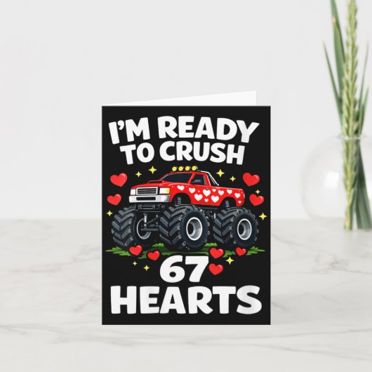 Women's I'm Ready To Crush 67 Hearts Truck Valenti カード (正面)