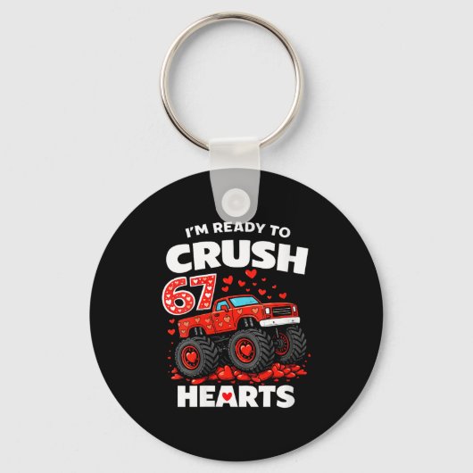 Women's I'm Ready To Crush 67 Hearts Truck Valenti キーホルダー (正面)