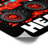 Women's I'm Ready To Crush 67 Hearts Truck Valenti ポスター (角)