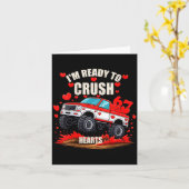 Women's I'm Ready To Crush 6 7 Hearts Truck Funny  カード (黄色い花)