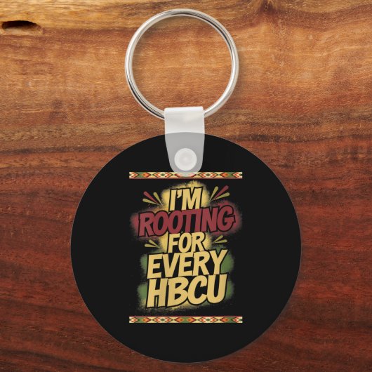 Womens I'm Rooting For Every Hbcu - Rooting Suprt  キーホルダー (正面)
