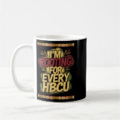 Womens I'm Rooting For Every Hbcu - Rooting Suprt コーヒーマグカップ (左)