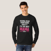 Womens I'm the best mama ever Grandma Mama Tシャツ (正面フル)