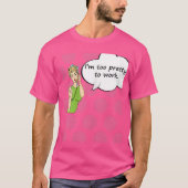 Womens Imoo Prettyo Work Funny Comic Styleshirt Wo Tシャツ (正面)