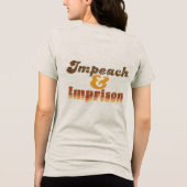 Women's Impeach | Imprison Front & Back Tee トライブレンドＴシャツ (裏面)