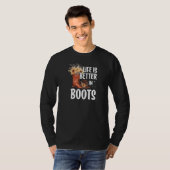Womens  in boots Cowgirl Tシャツ (正面フル)