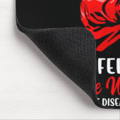 Womens In February We Wear Red - Heart Disease Awa マウスパッド (コーナー)