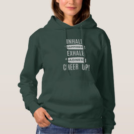 WOMEN'S INHALE AND EXHALE CHEER UP PULLOVER HOODIE パーカ