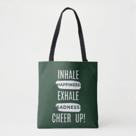 WOMEN'S INHALE AND EXHALE CHEER UP TOTE BAG  トートバッグ