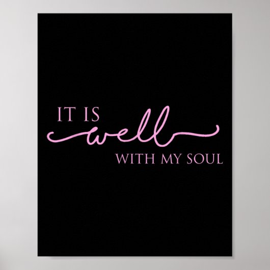 Women's It Is Well With My Soul Nk Motivation  ポスター (正面)