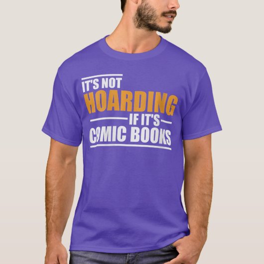 Womens Its Not Hoarding If Its Comic Books Comic N Tシャツ (正面)
